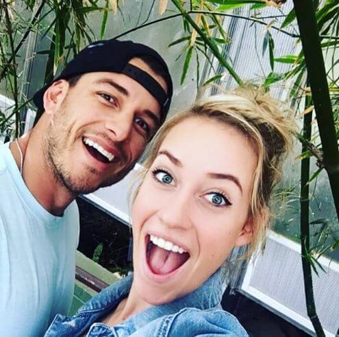 Steven Tinoco with his fiancé, Paige Spiranac.